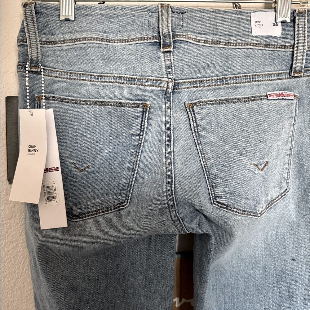Hudson 💯% Authentic Ginny Crop Light Blue Premium Denim Jeans -- NWT - Size 26